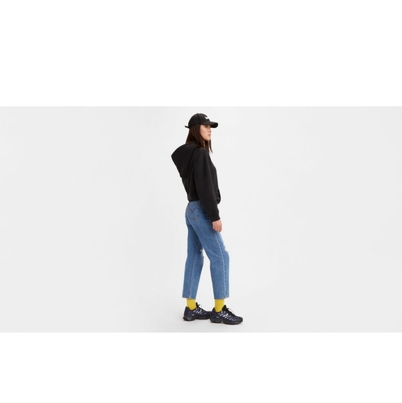 NWT Levi's Ribcage Straight Ankle Jeans, Distressed, After Love, Size 29x27 - Picture 12 of 15